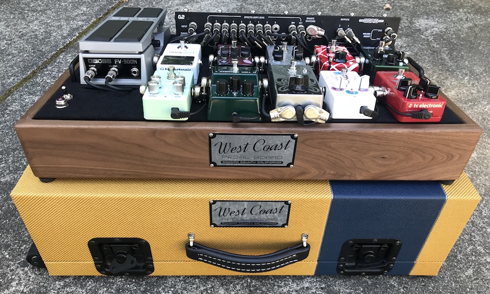 Pedalboard Gallery Tweed, Tolex, Flat Series, Wood Pedal Boards