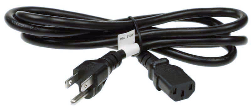 IEC pedalboard power cord