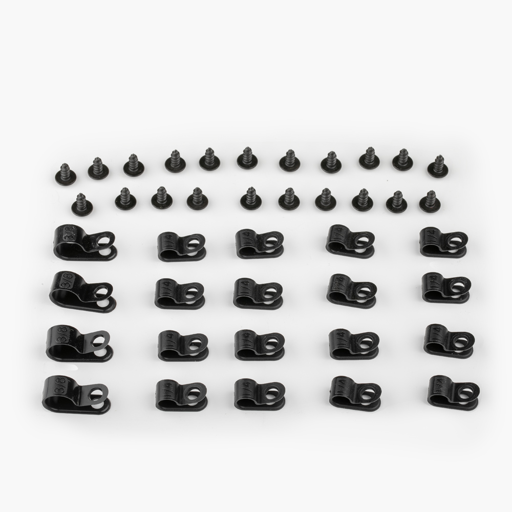 Pedalboard Cable Management - 21 High Quality Clamps & Screws