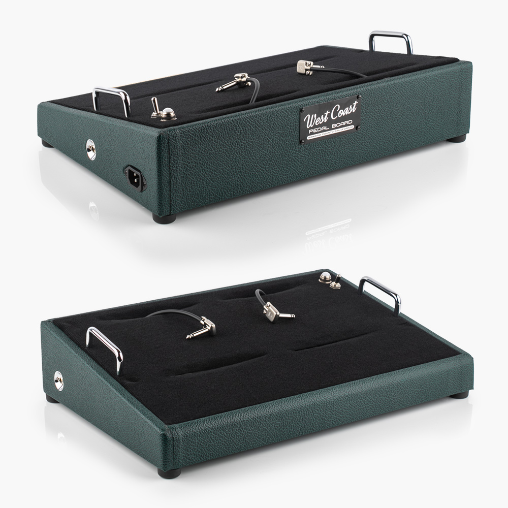 Home 8 24X12 Brit Green Tolex Pedalboard- ALMOST Ready to Ship