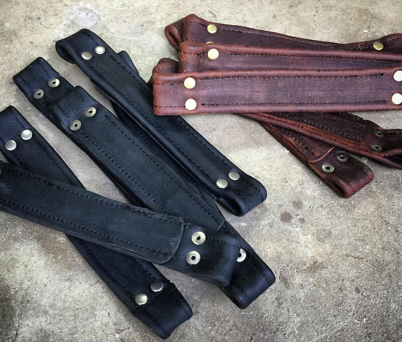 Leather Pedalboard Case Handles