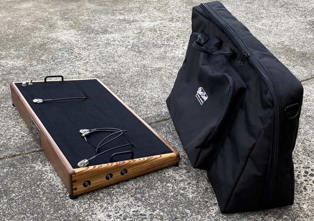 2 Tone Walnut/Zebra Pedalboard w/Gig Bag 9