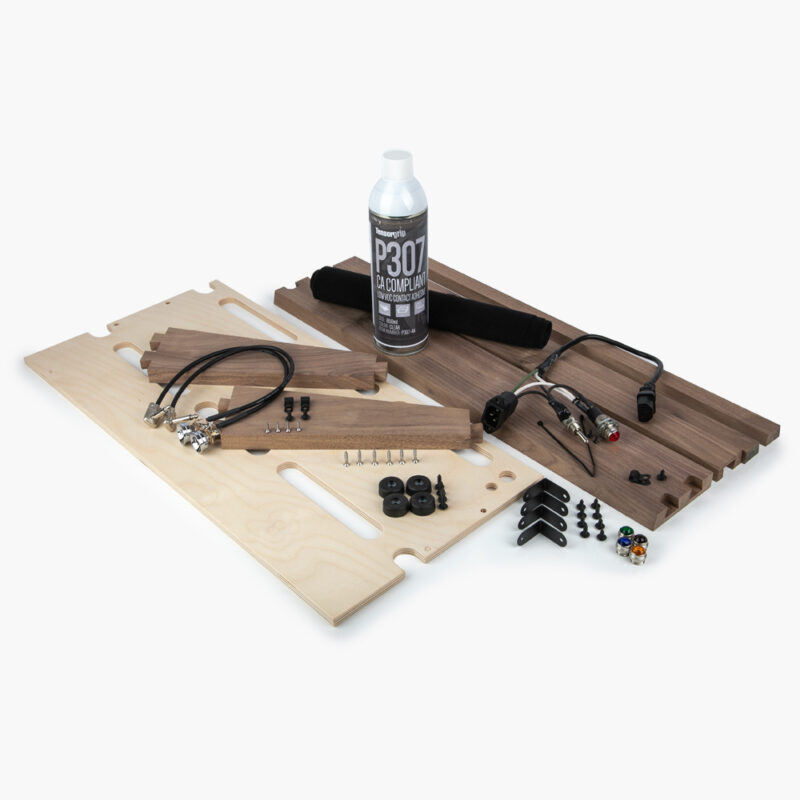 DIy Walnut Pedalboard Kit