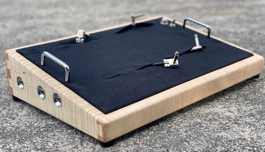 24X12 Figured Flame Maple Pedalboard - Ready to Ship 1