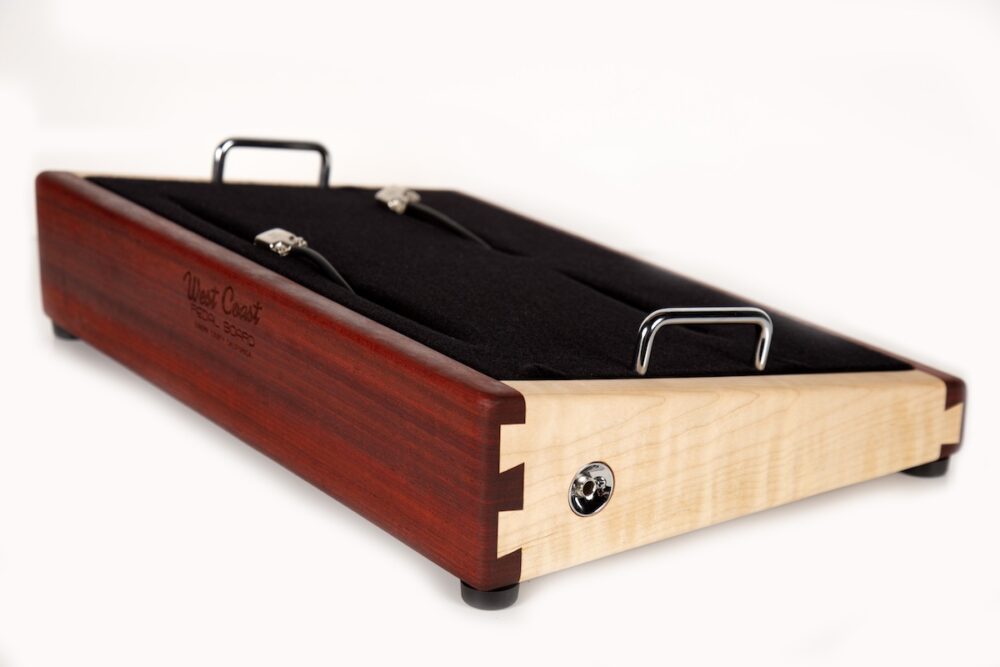 Iron Man Padauk and Maple Angled Pedalboard - Image 4