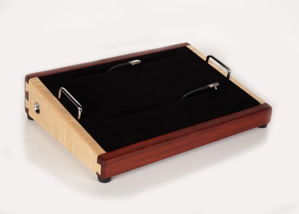 Iron Man Padauk and Maple Angled Pedalboard - Image 6