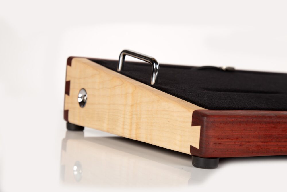 Iron Man Padauk and Maple Angled Pedalboard - Image 7