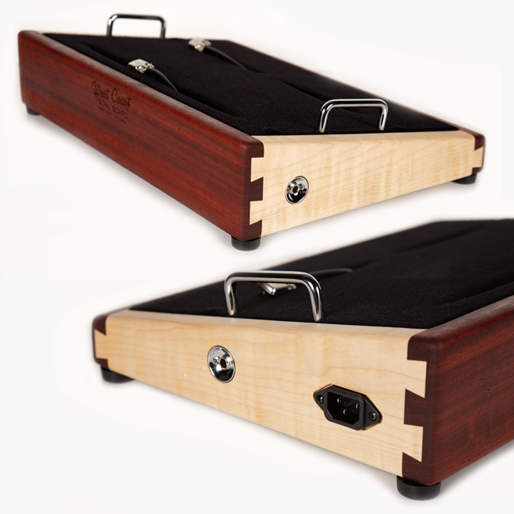 Iron Man Padauk and Maple Pedalboard