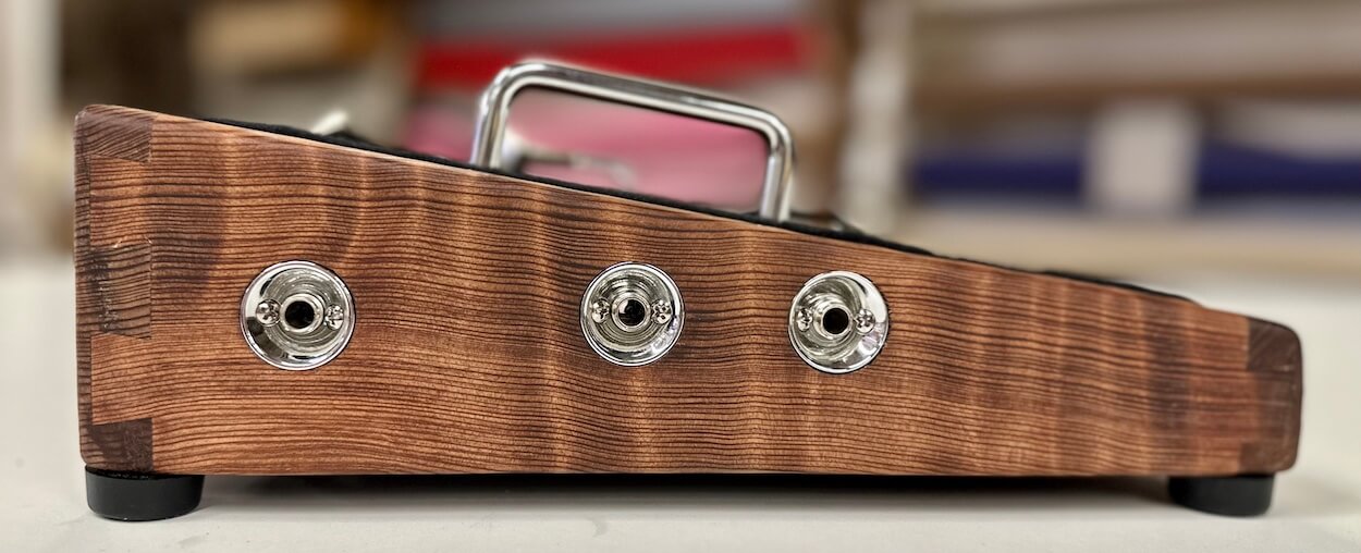 LIMITED Curly Redwood Pedalboard - 18X12 - Ready to Ship 6