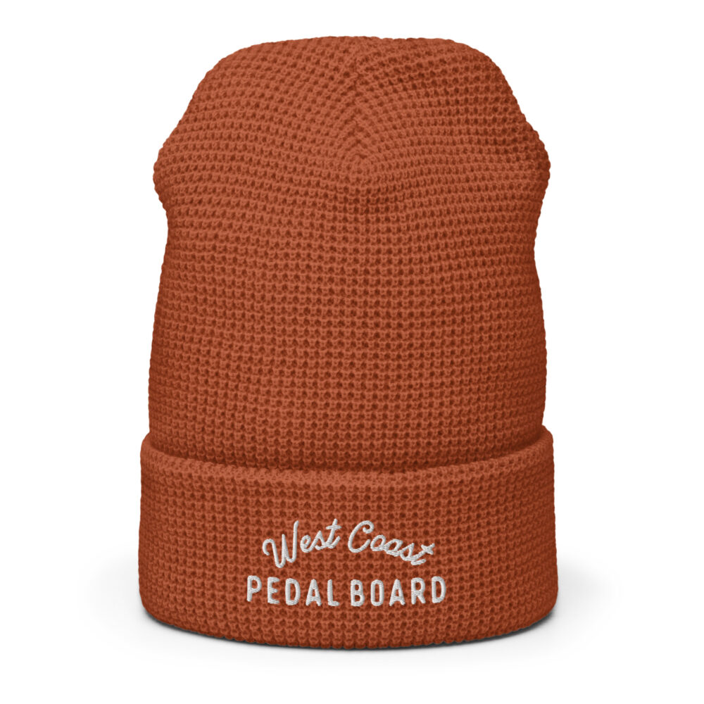 Embroidered Waffle Beanie - Image 9