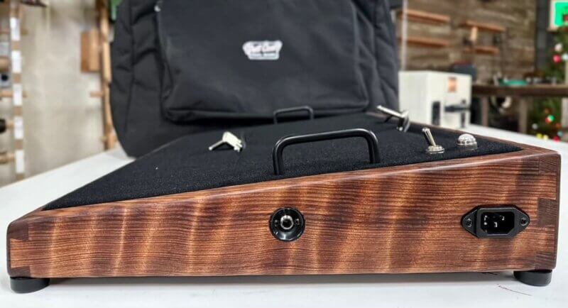 LIMITED Curly Redwood Pedalboard - 23X16 - Ready to Ship 2