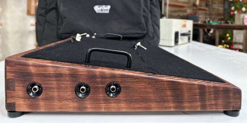 LIMITED Curly Redwood Pedalboard - 23X16 - Ready to Ship 3