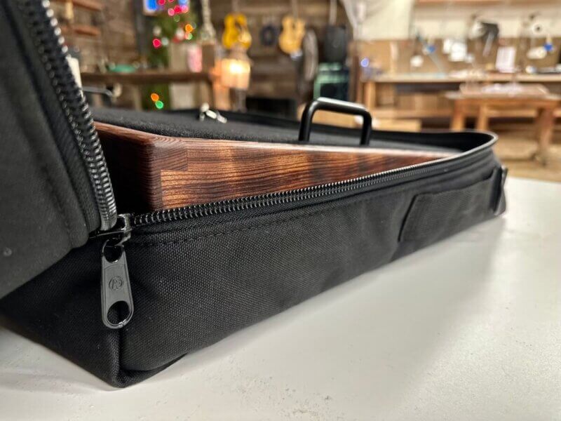 LIMITED Curly Redwood Pedalboard - 23X16 - Ready to Ship 4