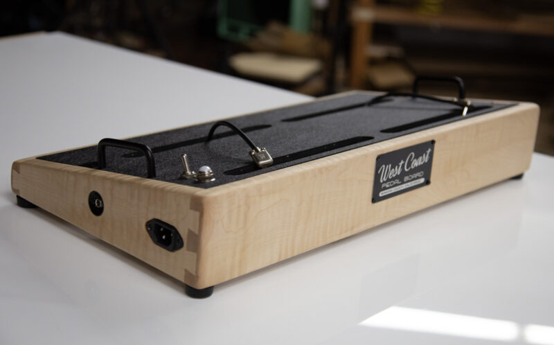 curly maple pedalboard