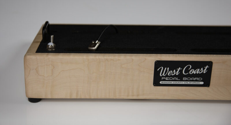 23.25X12 Curly Maple Hard Deck Hardwood Pedalboard - Ready to Ship 2