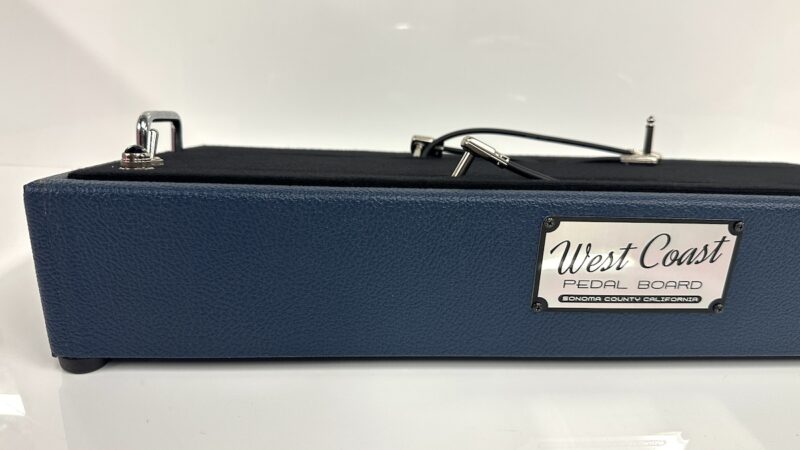 Navy Blue Tolex Pedalboard - 24X12 - Ready to Ship 1