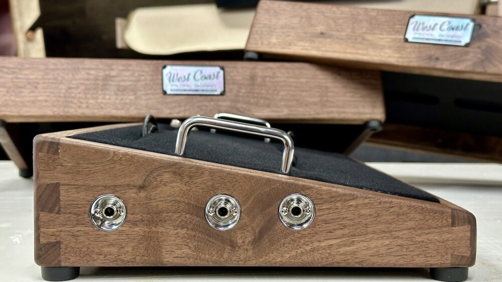 Custom Walnut Pedalboards