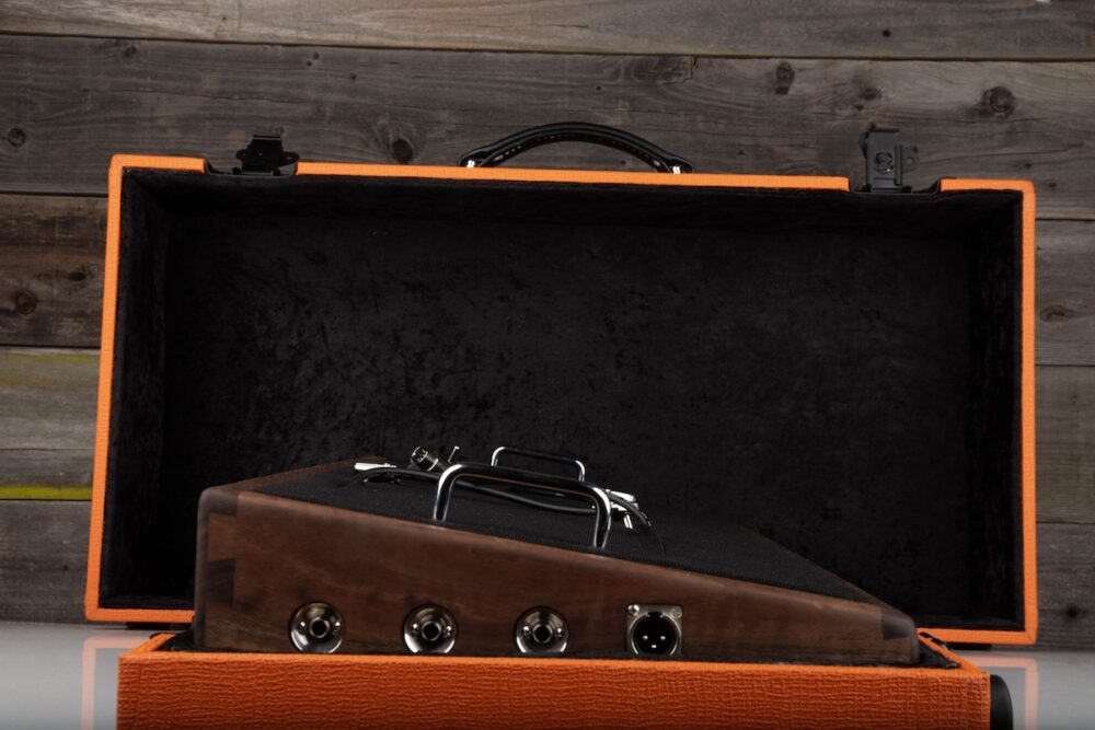 Curly Walnut & Orange Amp® Style Hard Case Combo - Ready to Ship 10