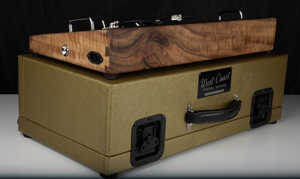 24X12 High Figured Claro Walnut and Jester Themed Gold Hard Case - Ready to Ship 1