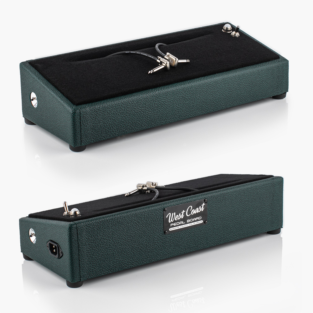 Ready to Ship PedalBoards 30 Brit Green Little Rock Pedalboard 17X7 - Ready to Ship