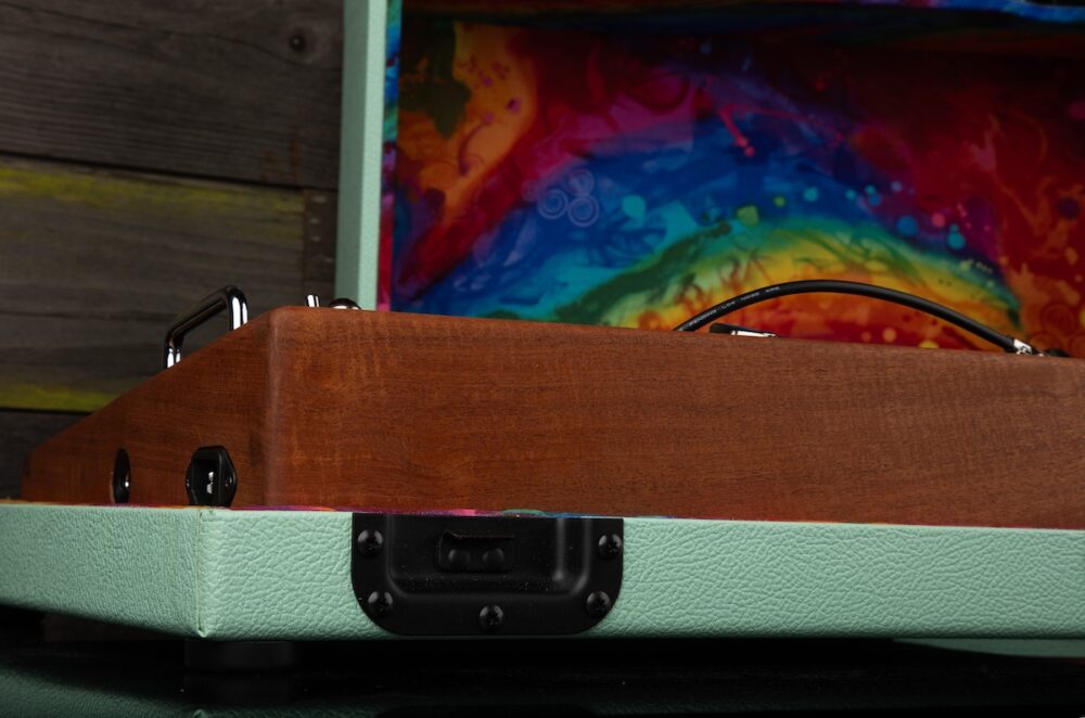 Seafoam Dream w/ Curly Mahogany Pedalboard & Hard Case Combo - Ready to Ship 3