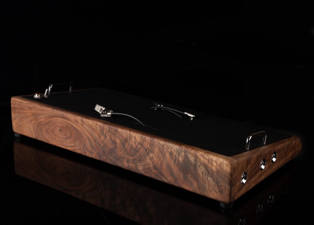 LIMITED Curly Walnut Pedalboard - 24X13 - Ready to Ship 5