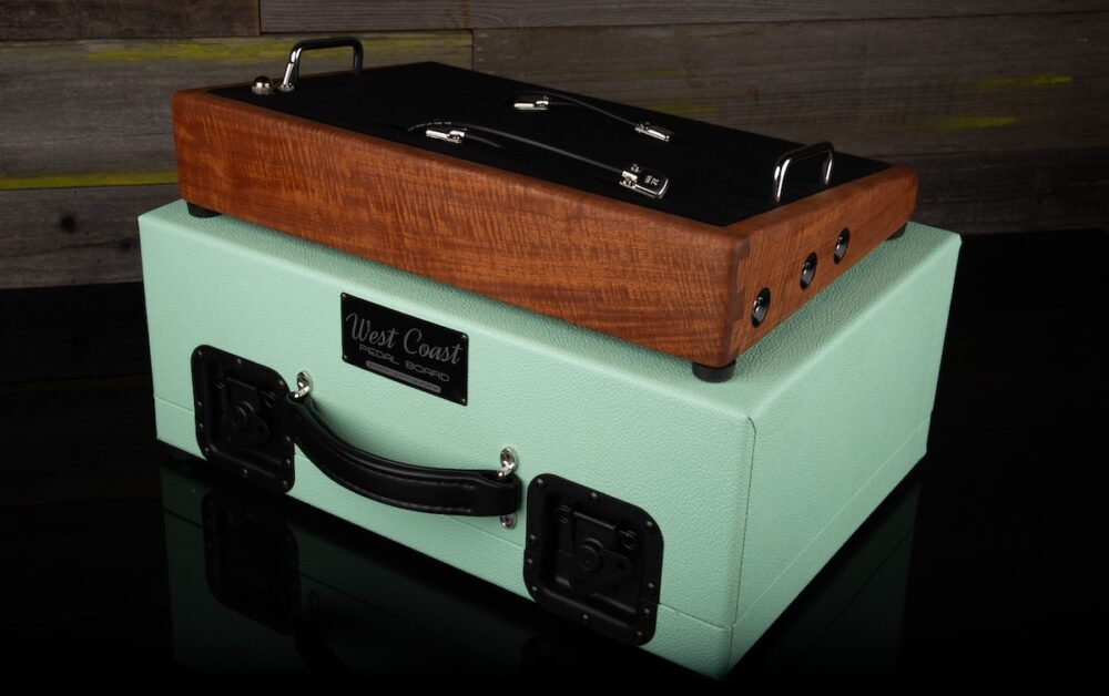 Seafoam Dream w/ Curly Mahogany Pedalboard & Hard Case Combo - Ready to Ship 11