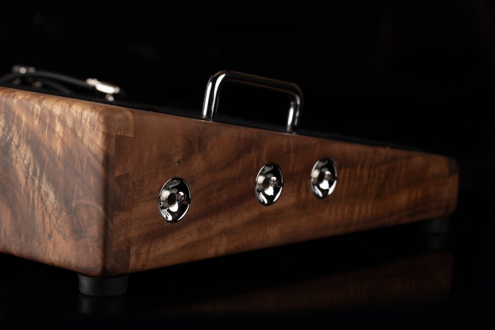 LIMITED Curly Walnut Pedalboard - 24X13 - Ready to Ship 7