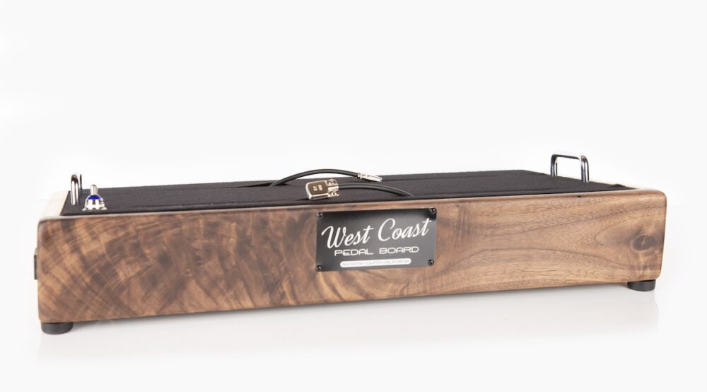 Curly Maple & Walnut Pedalboard - 24X12 - Ready to Ship 4