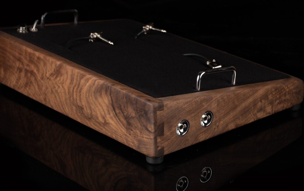 LIMITED Curly Walnut Pedalboard - 18X13 - Ready to Ship 5