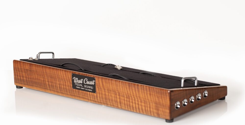 LIMITED SUPER Curly Walnut Pedalboard - 28X13 - Ready to Ship - Image 4