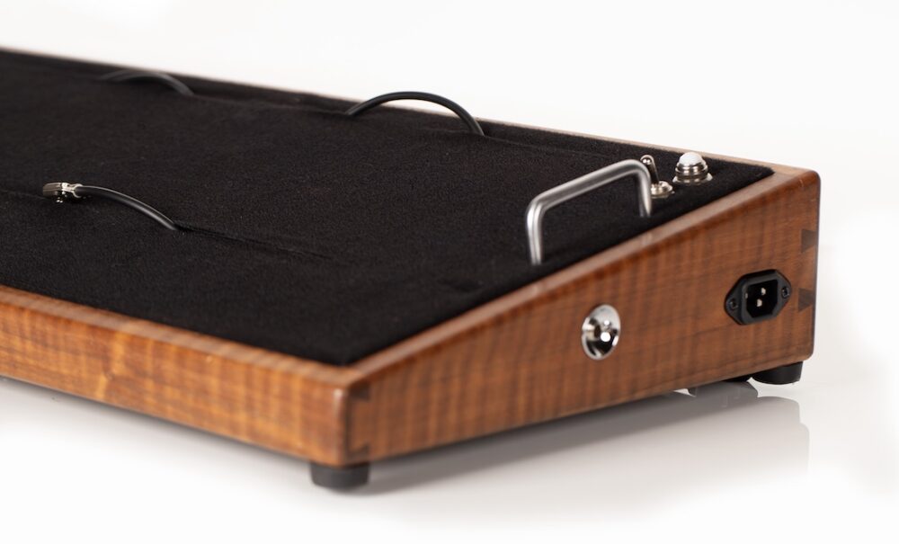 LIMITED SUPER Curly Walnut Pedalboard - 28X13 - Ready to Ship - Image 5