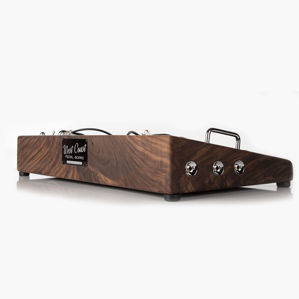 walnut wood pedalboard