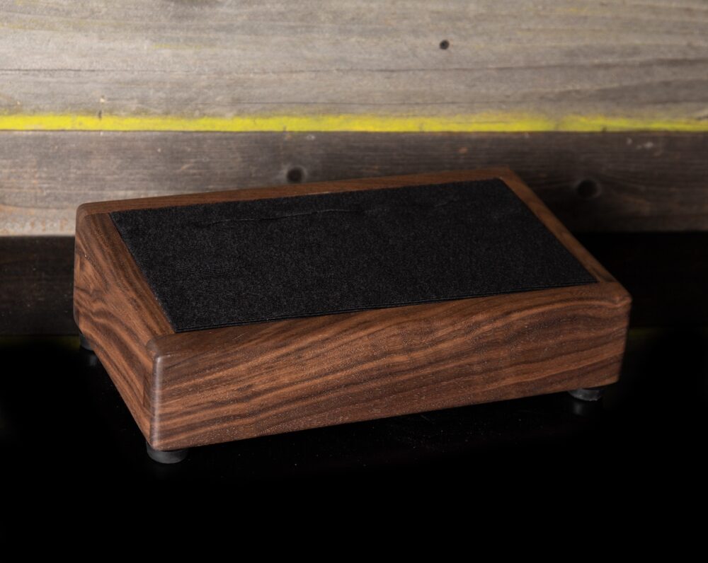 13X7 Custom Mini Walnut Pedalboard - Ready to Ship - Image 5