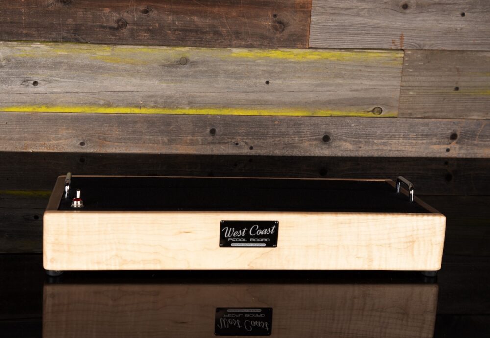 Curly Maple & Walnut Pedalboard - 24X12 - Ready to Ship - Image 2