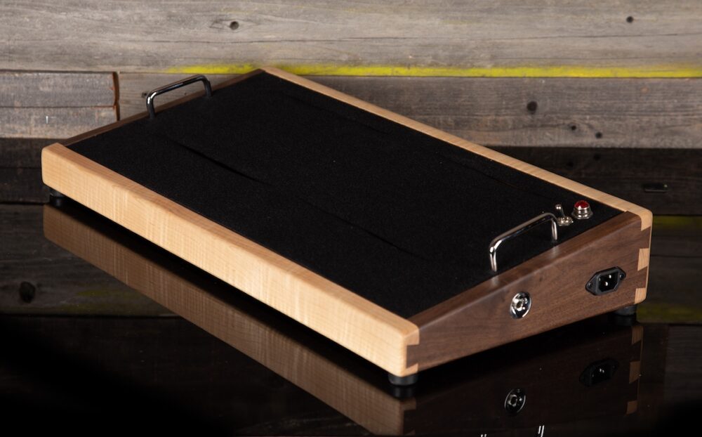 Curly Maple & Walnut Pedalboard - 24X12 - Ready to Ship - Image 6