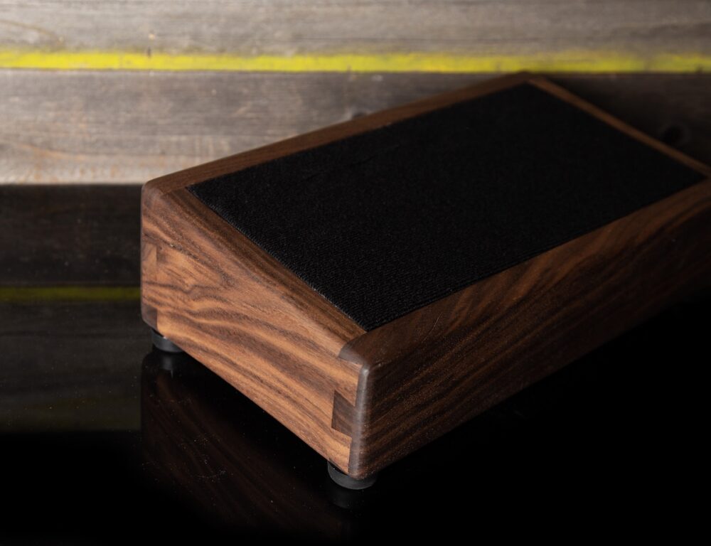 13X7 Custom Mini Walnut Pedalboard - Ready to Ship - Image 3