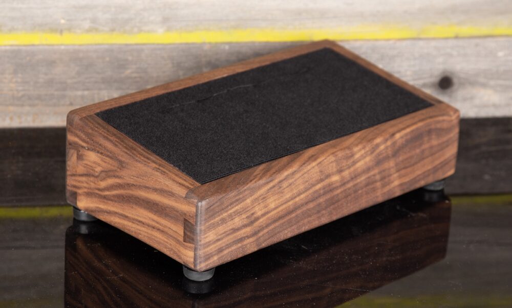 13X7 Custom Mini Walnut Pedalboard - Ready to Ship - Image 2