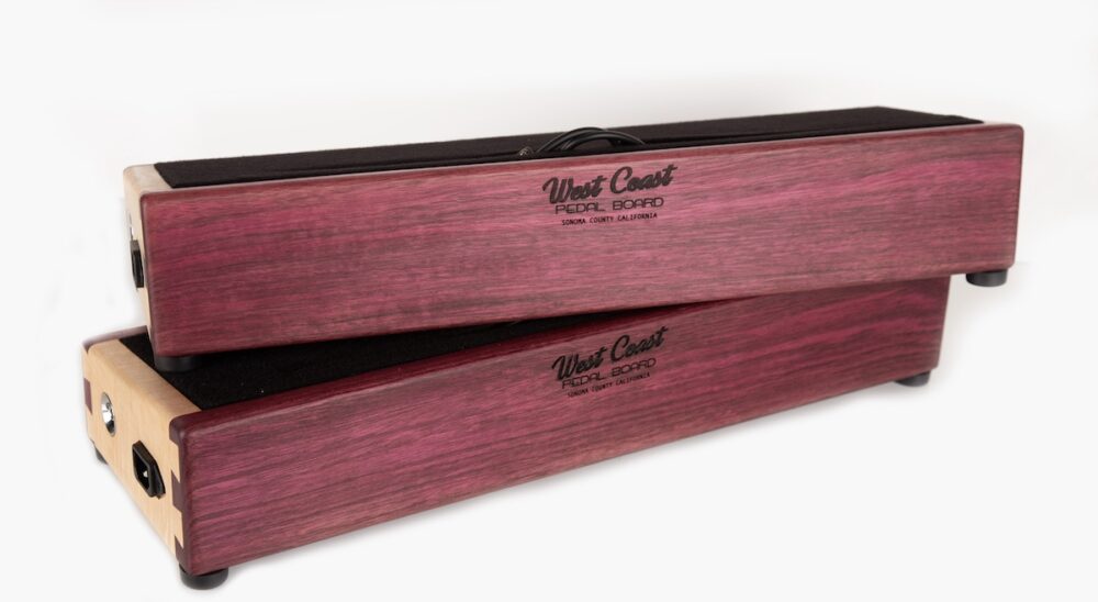 21X7 Maple and Purple Heart Pedal Board  - Ready to Ship - Image 2