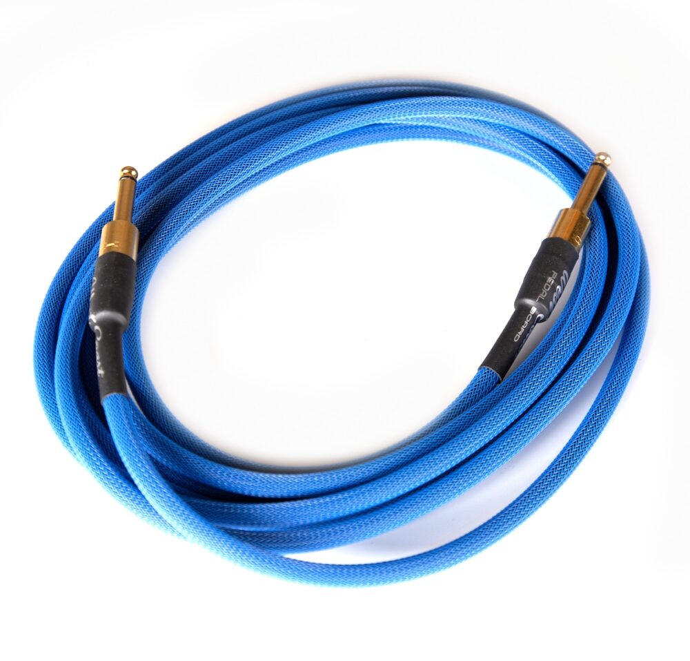 Blue with Gold 12' Premium Instrument Cable - Image 2