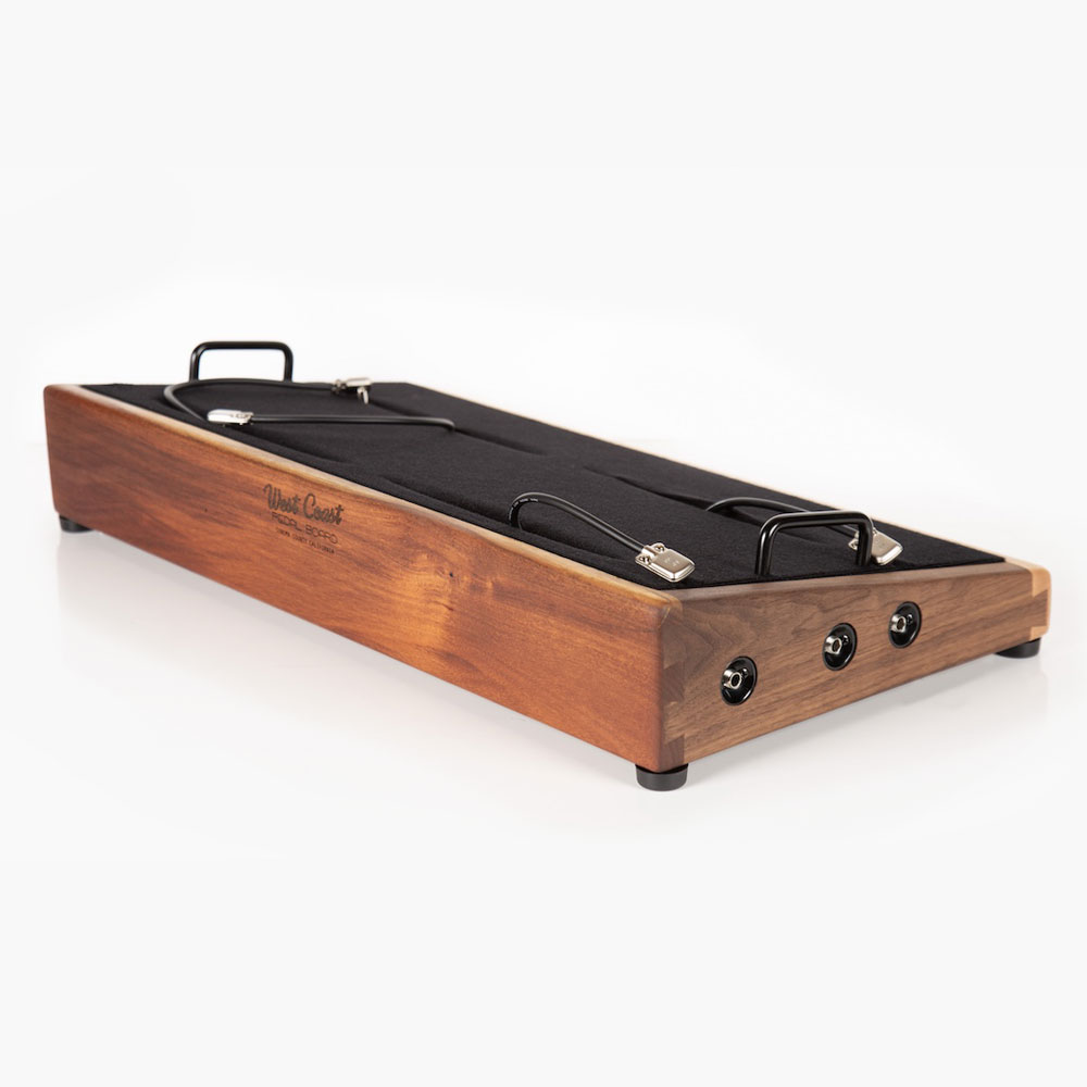 wooden pedalboard