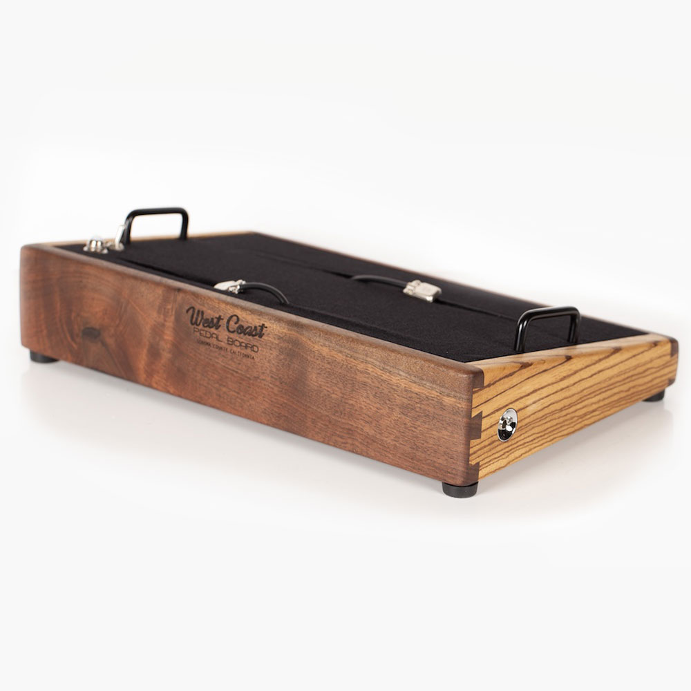 walnut and zebra pedalboard