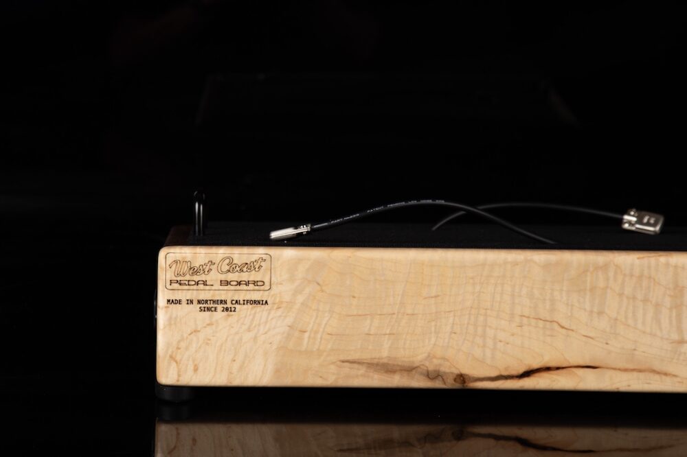 18X12 Custom Walnut & Curly Maple Pedalboard - Ready to Ship - Image 3