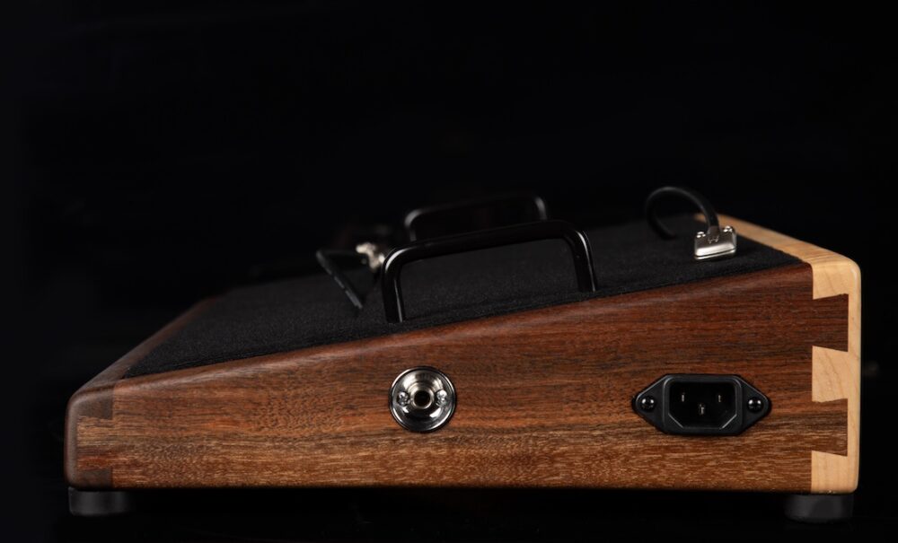 18X12 Custom Walnut & Curly Maple Pedalboard - Ready to Ship - Image 7