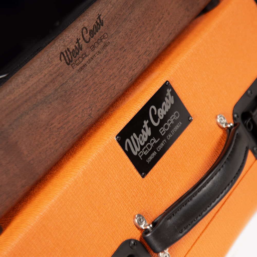 18X12 Orange Amp Tolex & Walnut Board Set - Ready to Ship