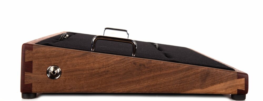 Padauk with Walnut Pedalboard - 28X16 - Ready to Ship - Image 4