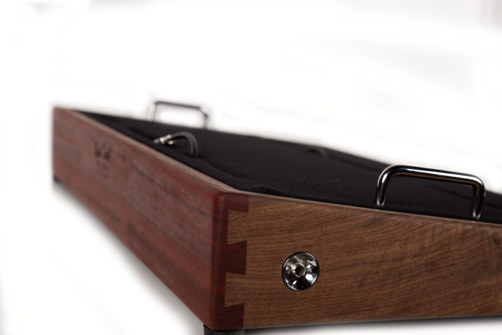 Padauk with Walnut Pedalboard - 28X16 - Ready to Ship - Image 5