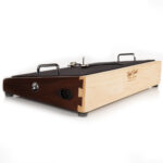 22X12 Custom Walnut & Curly Maple Pedalboard - Ready to Ship 5 custom walnut and maple pedalboard
