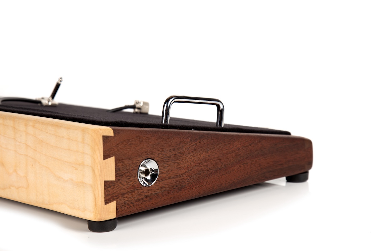 22X12 Custom Walnut & Curly Maple Pedalboard - Ready to Ship 2 22X12 Custom Walnut & Curly Maple Pedalboard - Ready to Ship - Image 2