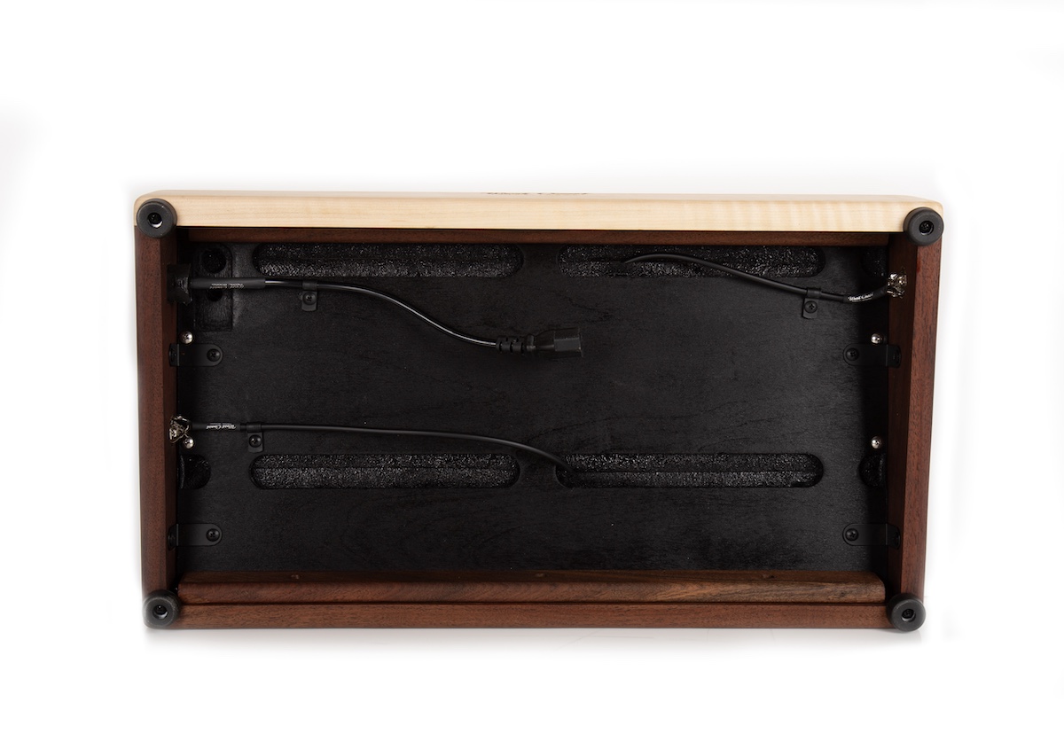 22X12 Custom Walnut & Curly Maple Pedalboard - Ready to Ship 4 22X12 Custom Walnut & Curly Maple Pedalboard - Ready to Ship - Image 4
